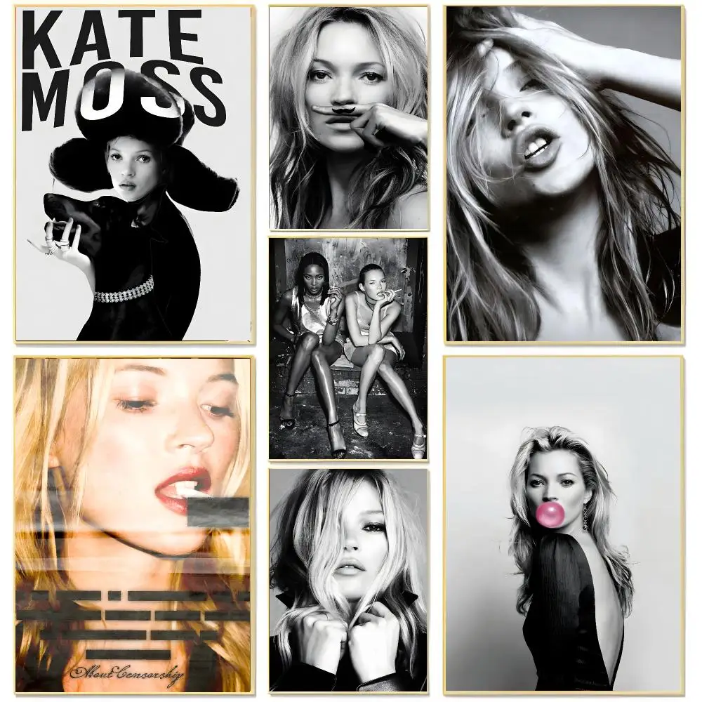 Iconic Supermodel K-kate Moss Poster Living Room Bedroom Decorative Print Unframed Decor