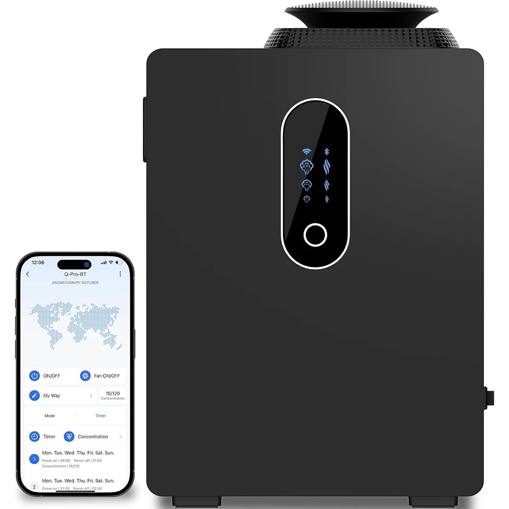 2026 Upgraded HVAC Scent Diffuser Machine, WiFi Control, Coverage 6000 Sq.Ft, Fragrance Scent Air Machine For Home 1000ML