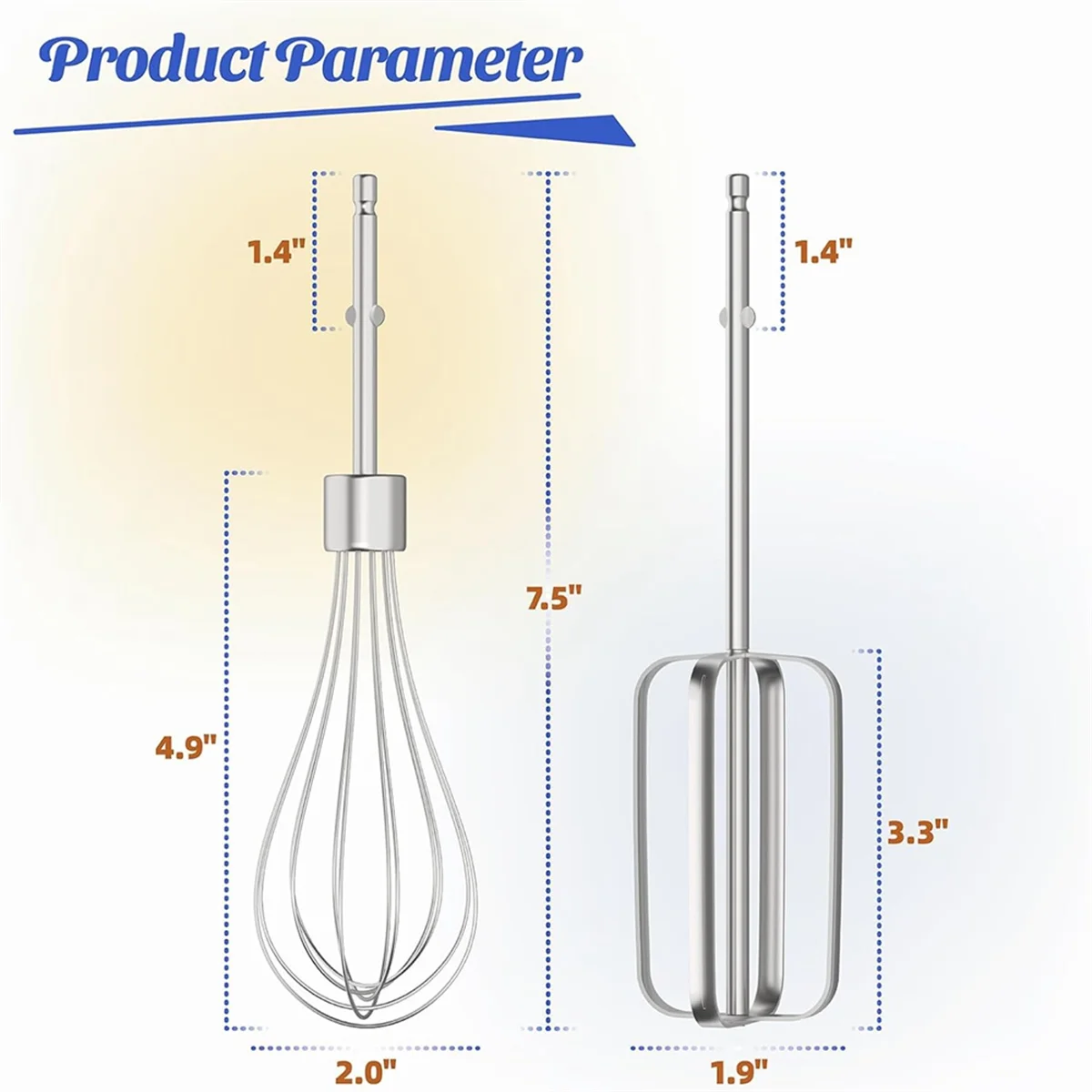 Efficient Hand Mixer Beaters Attachments, for Replacement Hamilton Beach Mixer Parts,Hand Mixers 62682RZ 62692 64699 62695V