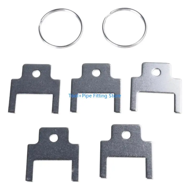 F92B Multipurpose Restroom Access Set 6PCS Dispenser Stainless Steel Portable Sturdy Designs for Service Technicians
