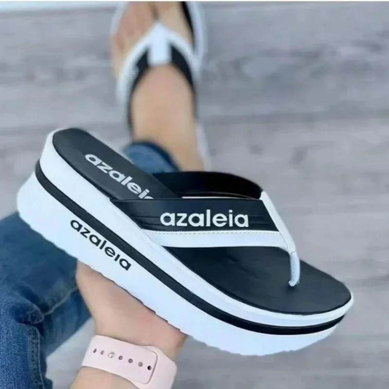 New Women's Slippers Fashionable Flip Flop Designer Brand Wedge Sandals Women's Platform Shoes Summer Beach Shoes