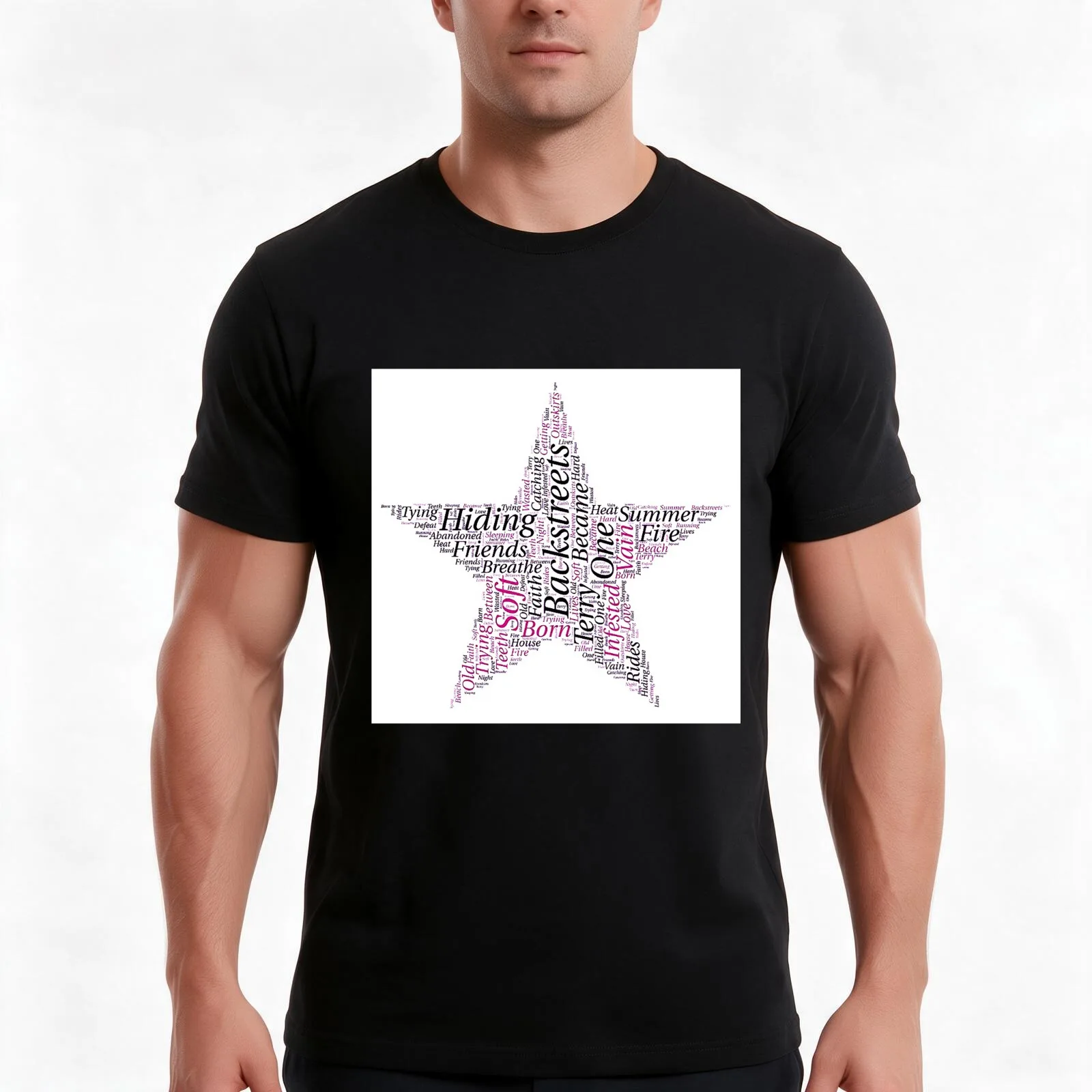 Springsteen Lyrics Tribute. Backstreets. WallsOfFameAust T-Shirt Summer Casual Cotton Tee Oversized Streetwear Tops