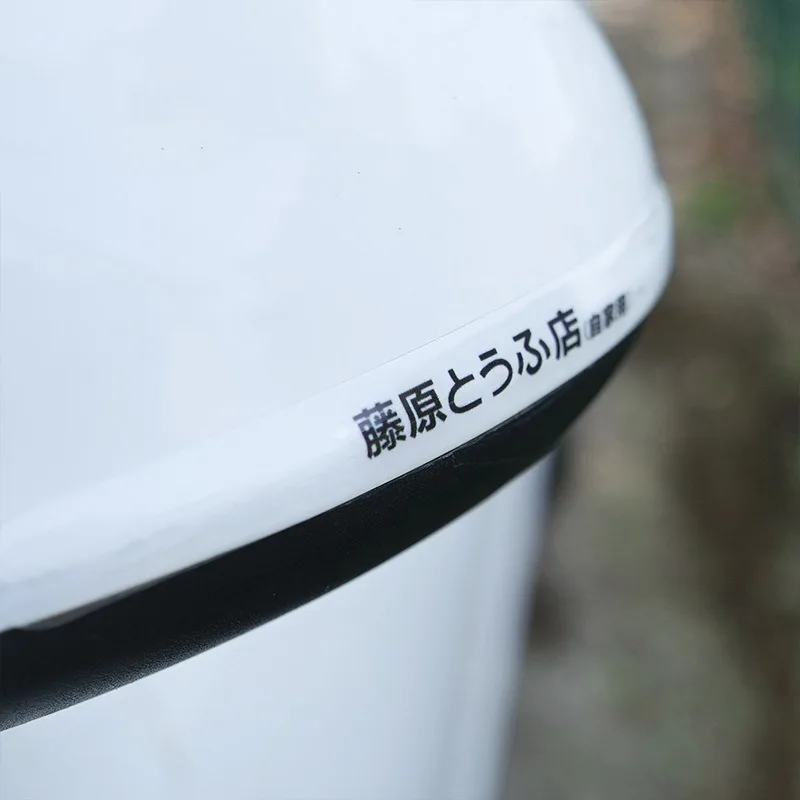 4Pcs Initial D JDM Clear Car Door Edge Protective Stickers Anti-Collision Strip Transparent Protector Sticker Protective Strips