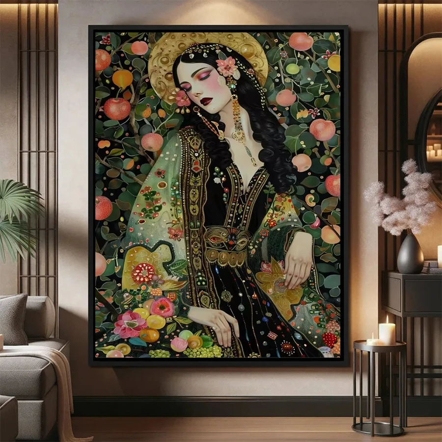 

Новый полный набор для алмазной вышивки: Красивая женская мозаика с цветами, картина-аппликация, алмазная вышивка для домашнего декора