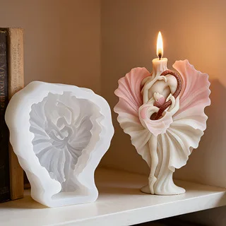 

3d Dancing Girl Snake Silicone Mold DIY Epoxy Resin Mold Plaster Decoration Scented Candle Making Supplies Home Decoration