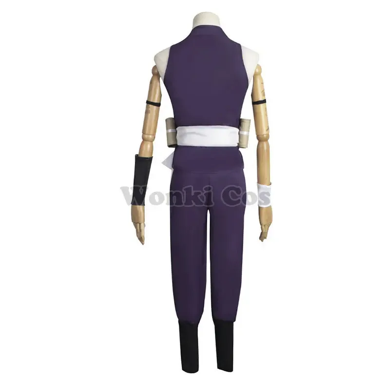 أزياء أنيمي Jigokuraku Yuzuriha التأثيرية شعر مستعار أرجواني زي النينجا Yuzuriha of Keishu مجموعة كاملة من الأزياء