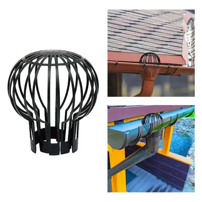 2/4/6pcs Roof Gutter Guard Filters Expand Plastic Filter Strainer Stops Blockage Leaf Drains Drain Net Cover Downspout Filter