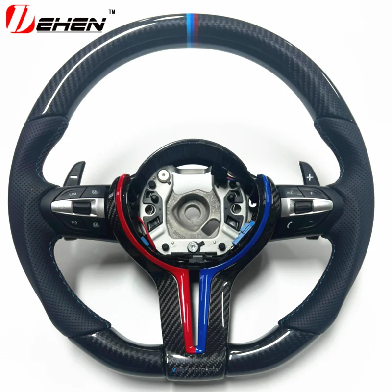 Fit For F01 F02 F80 F82 F87  F20 F30 F32 F33 F34 F10 F15 F16 F25 F26 F07  Car Accessories Customized Carbon Fiber Steering Wheel