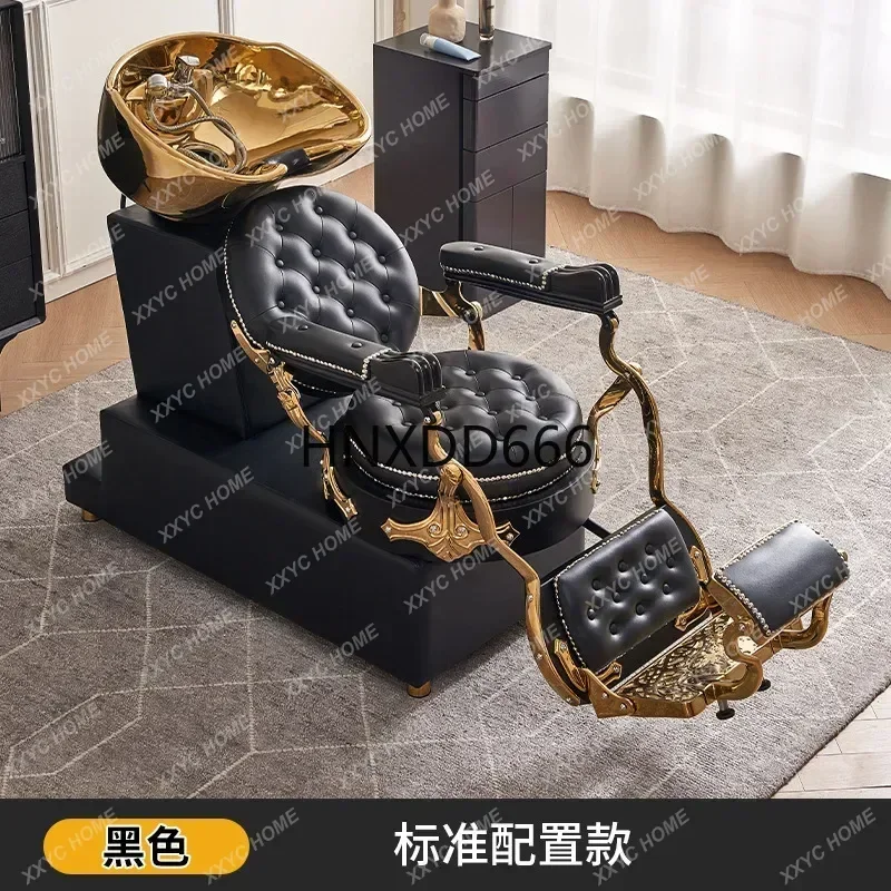 Men's retro oilhead barber shop hair lift shaving chair