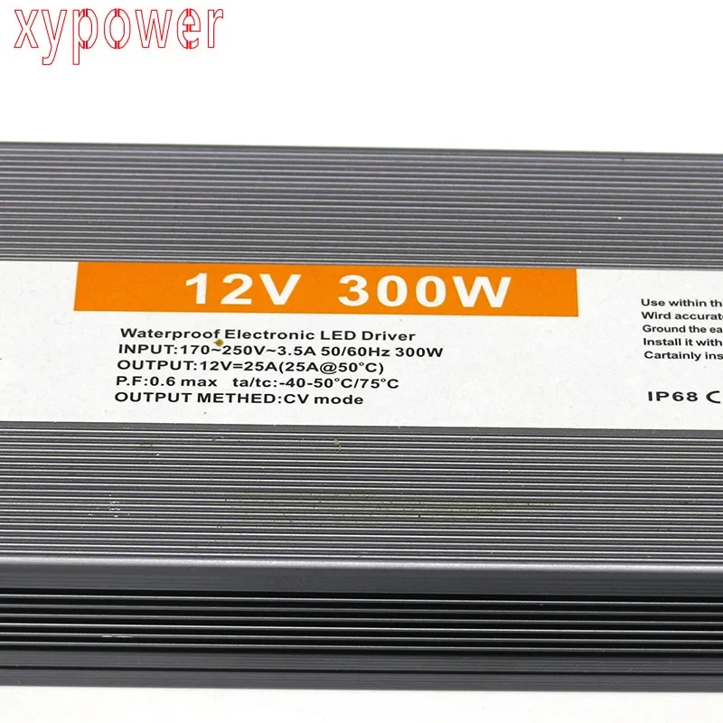 Imagem -04 - Fonte de Alimentação de Comutação à Prova Dágua 400w 350w 300w 15a 18a 20a 22a ac 110v 220v Smps Ip68 67 wa dc 24v 12v 36v 48v 15a 250w 200w