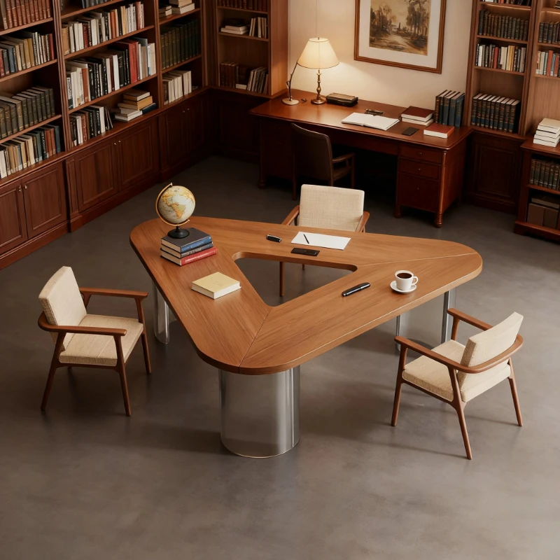 

Роскошный стол для переговоров с ноткой элегантности, офисные столы и рабочие места, компьютерный стол, стол для переговоров