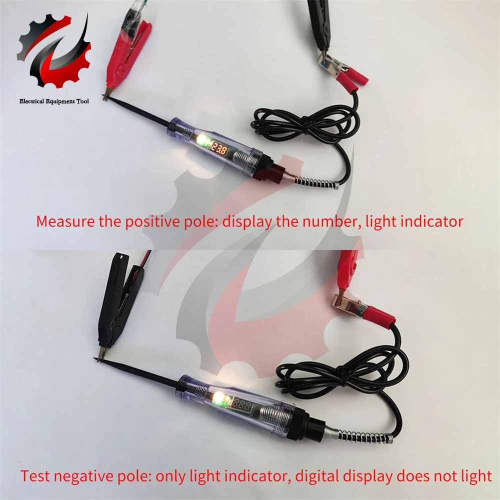 Probador de Circuito automático para coche, probador de voltaje de camión, bolígrafo de prueba de sonda de diagnóstico automático, 3V, 6V, 12V, 24V,