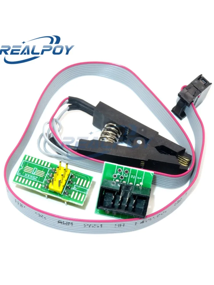 SOIC8 SOP8 Klips testowy do EEPROM 93CXX / 25CXX / 24CXX + CH341A 24 25 Seria EEPROM Flash BIOS Moduł programatora USB — zdjęcie produktu 6