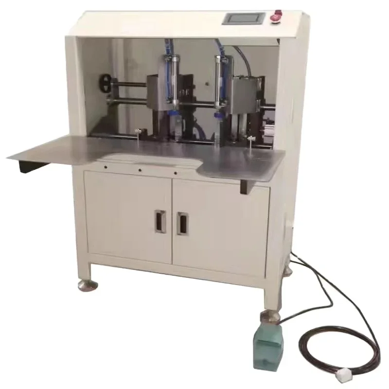 NB-320 Semi-Automatic Pneumatic Double Head round Corner Cutter for Paper Notebooks - Cutting Machine