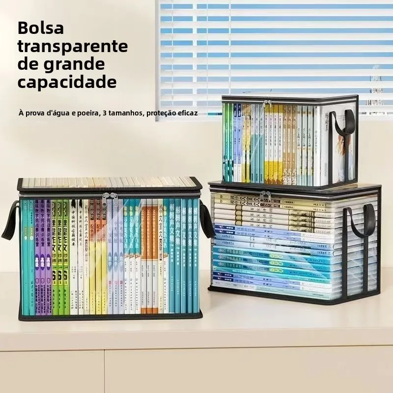 large-capacity-transparent-book-storage-box-dustproof-moisture-proof-old-textbook-storage-bag-for-high-school-students