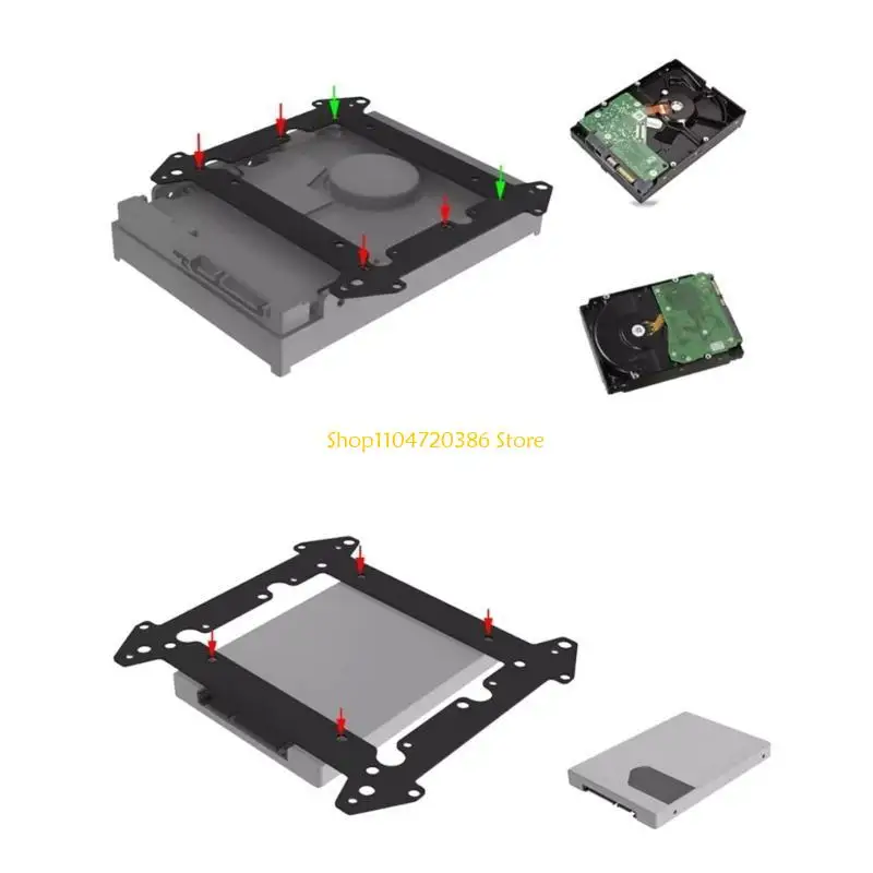 K0EA 3.5インチSSDハードディスクドライブベイホルダー冷却ファンマウントPC用のブラケット