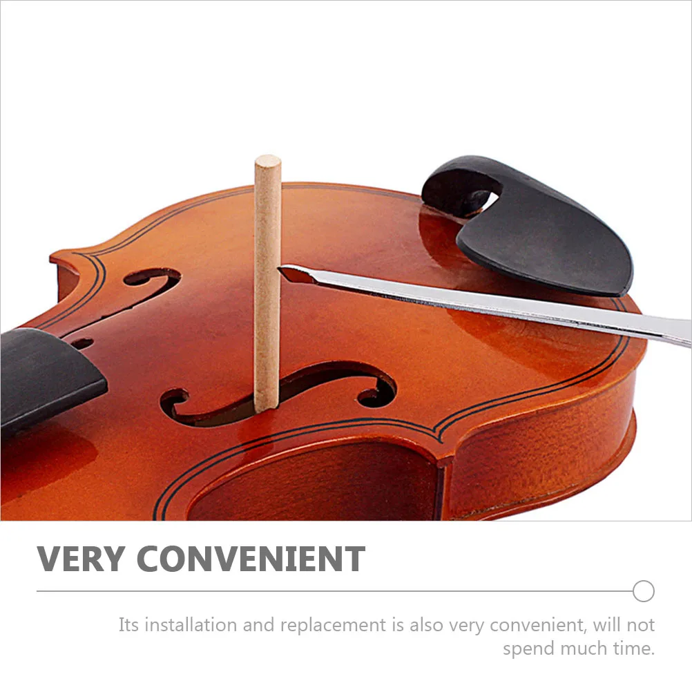 

5pcs Cello Sound Columns Wooden Durable Accessories for Beginners Musical Instruments Khaki Solid Wood Storage Installation