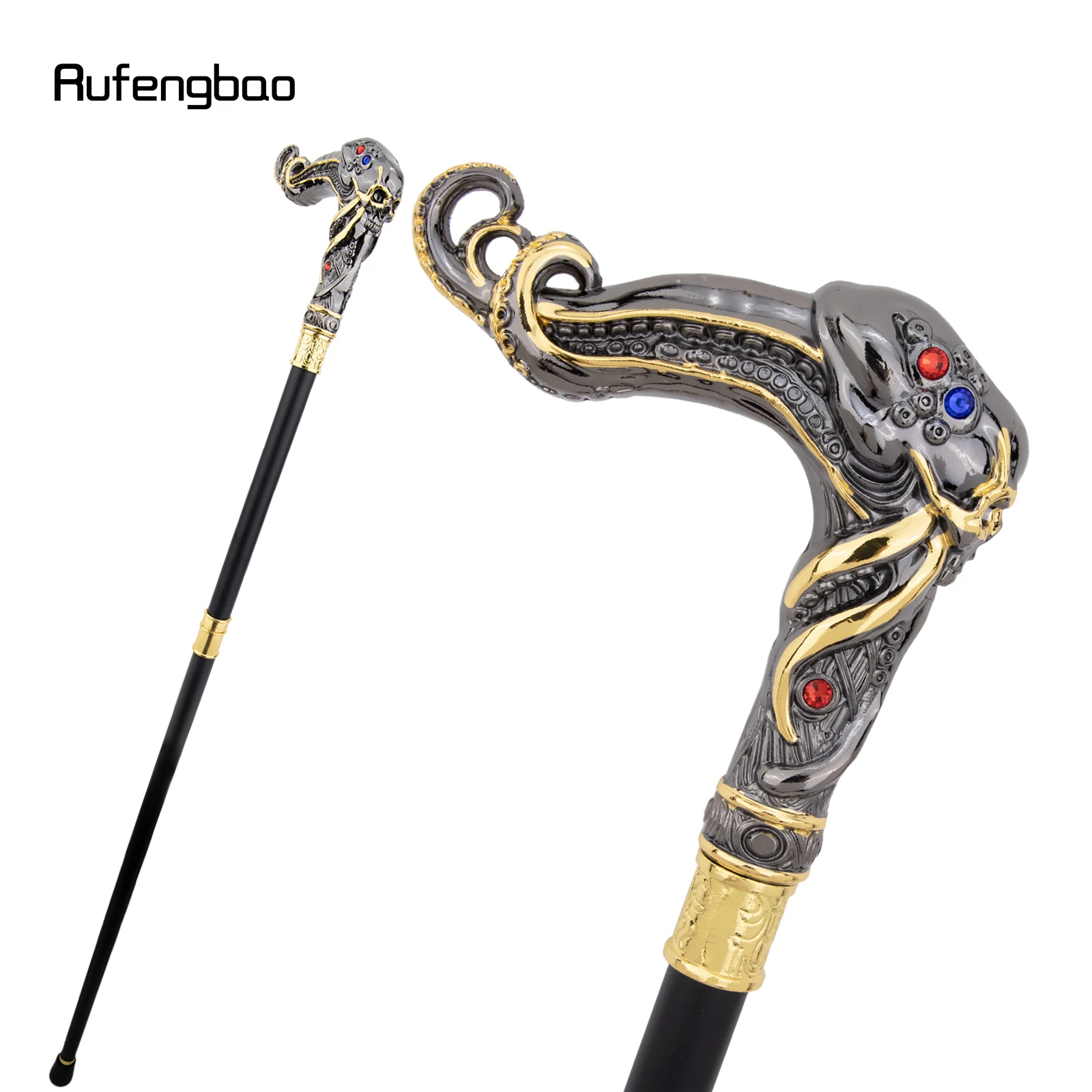 black-yellow-skull-fish-squid-walking-cane-diamond-cane-decorative-stick-decorative-cosplay-and-parties-for-cosplay-party-94cm