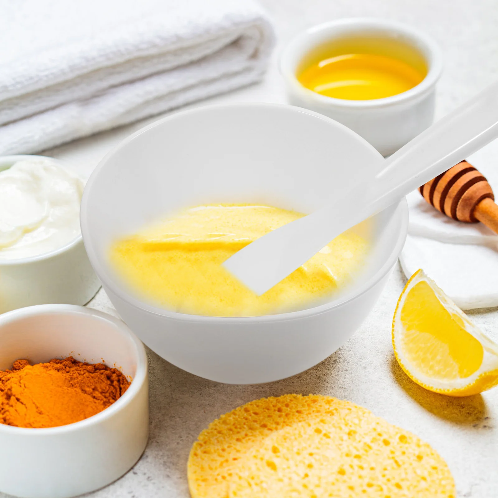 

1Set Silicone Facial Mask Bowl DIY Mask Mixing Container Practical Tool for Home Beauty Salon Spa Use Durable Flexible