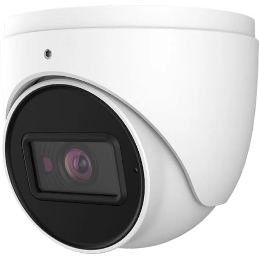 

Surveillance DVR system: 2MP varifocal analog eyeball coax camera in white titanium finish, 2.8-12mm lens, 164ft night vision,