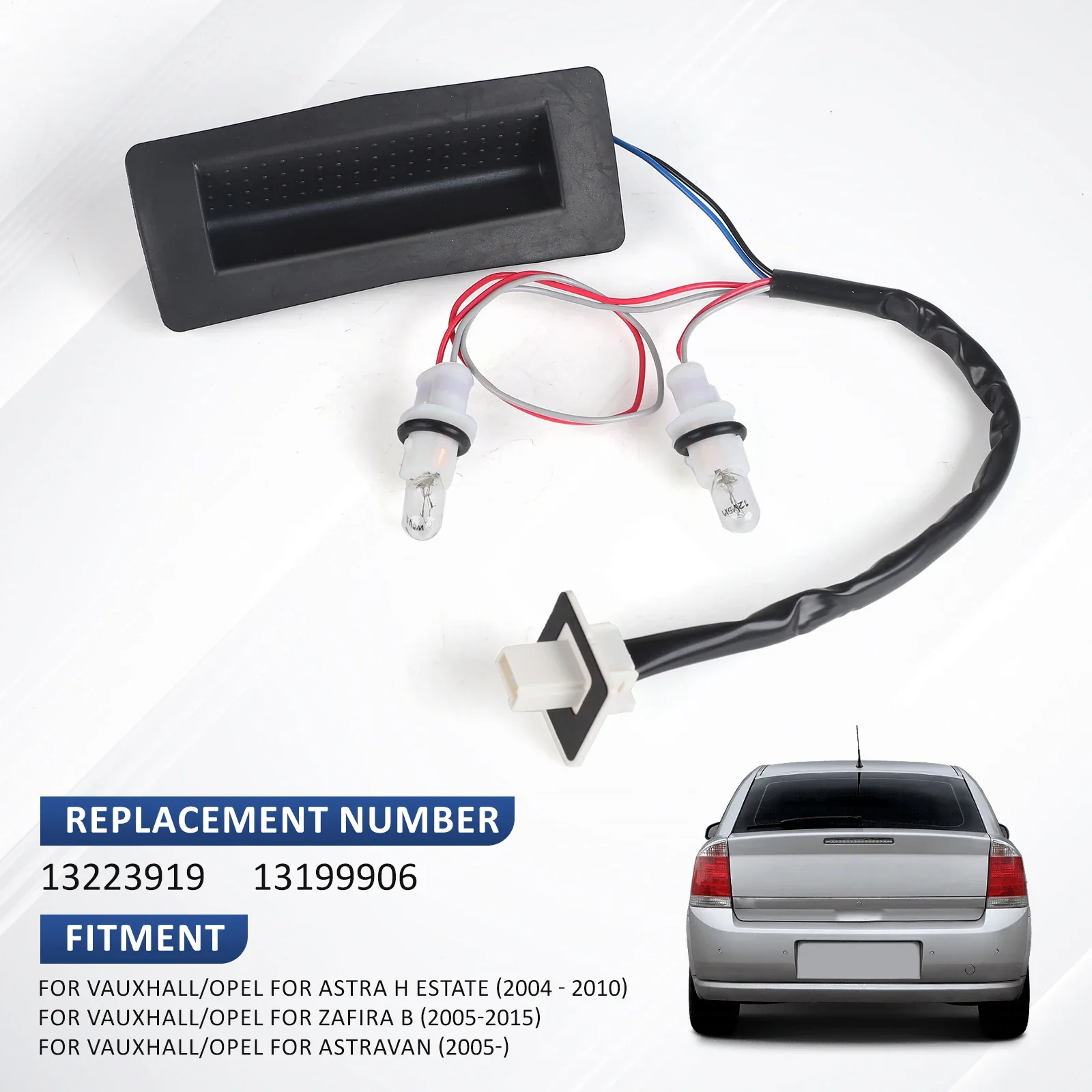 

13223919/13199906 New Rear Trunk Tailgate Opening Control Switch - for Vauxhall/Opel Astra H/Zafira B/Astravan 2004-2010 & 2015