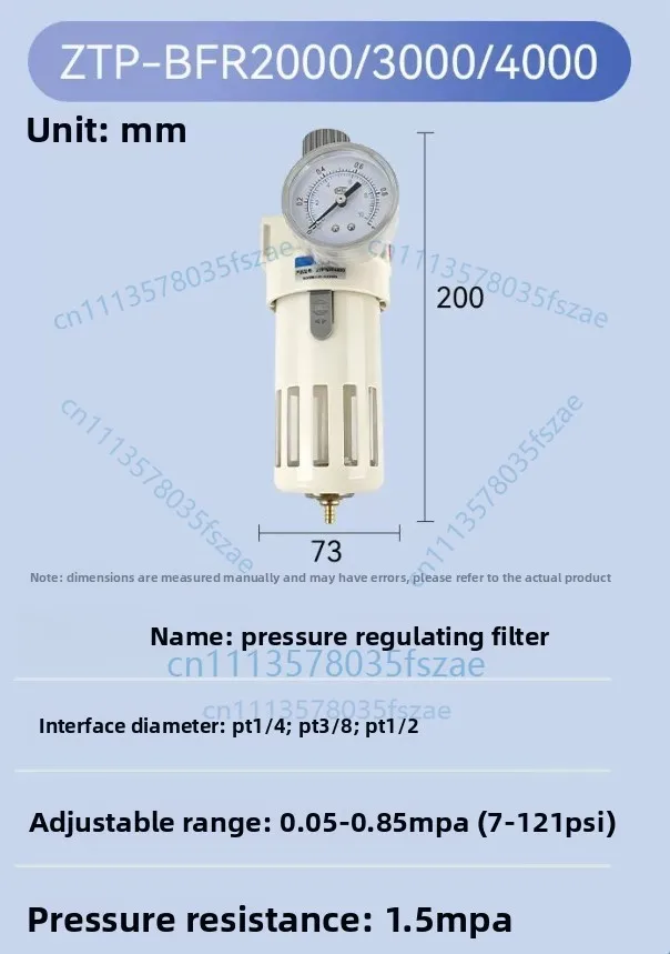 Accessories 1 pcs pneumatic filter pressure regulating valve bfr2000/3000/4000