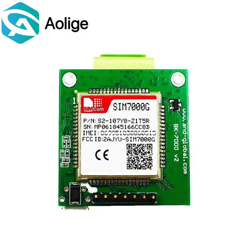 global Band LTE-FDD/TDD-LTE,Quad Band GPRS/EDGE module SIM7000G breakout pcba