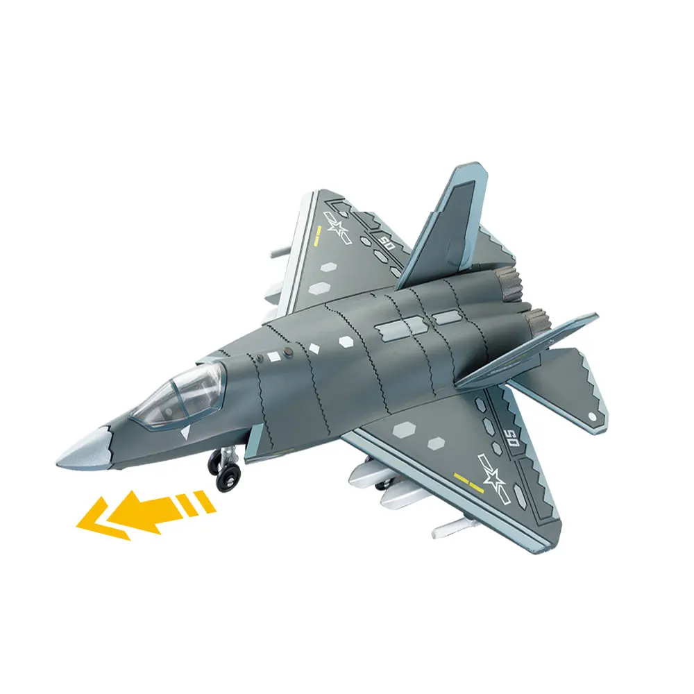 1:72 Scale ABS China Fighter J-35 Model 3D Puzzle Assembly Die-Cast Military Plastic Model Aircraft Building Kit Boy Collectible