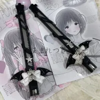 Creative Design Black Color Utility Knife Cute Cartoon Bear Wings Cutter Box Sweet Lace Bow Envelop Cutter Student Supplies
