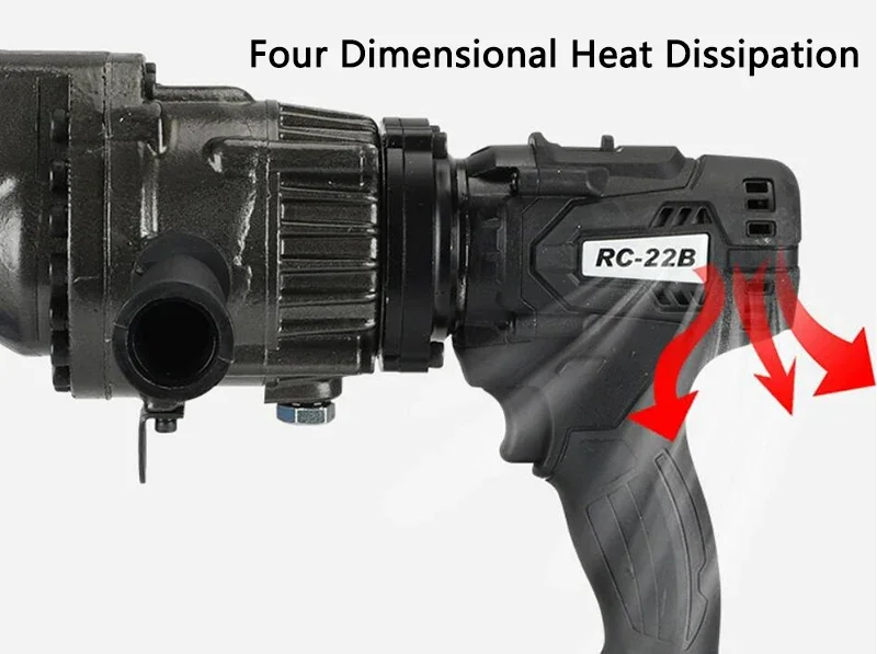 يده الكهربائية الهيدروليكية الصلب بار القص RC-22B شحن المحمولة الصلب بار آلة قطع حديد التسليح كماشة القطع أدوات 4-22 مللي متر #2