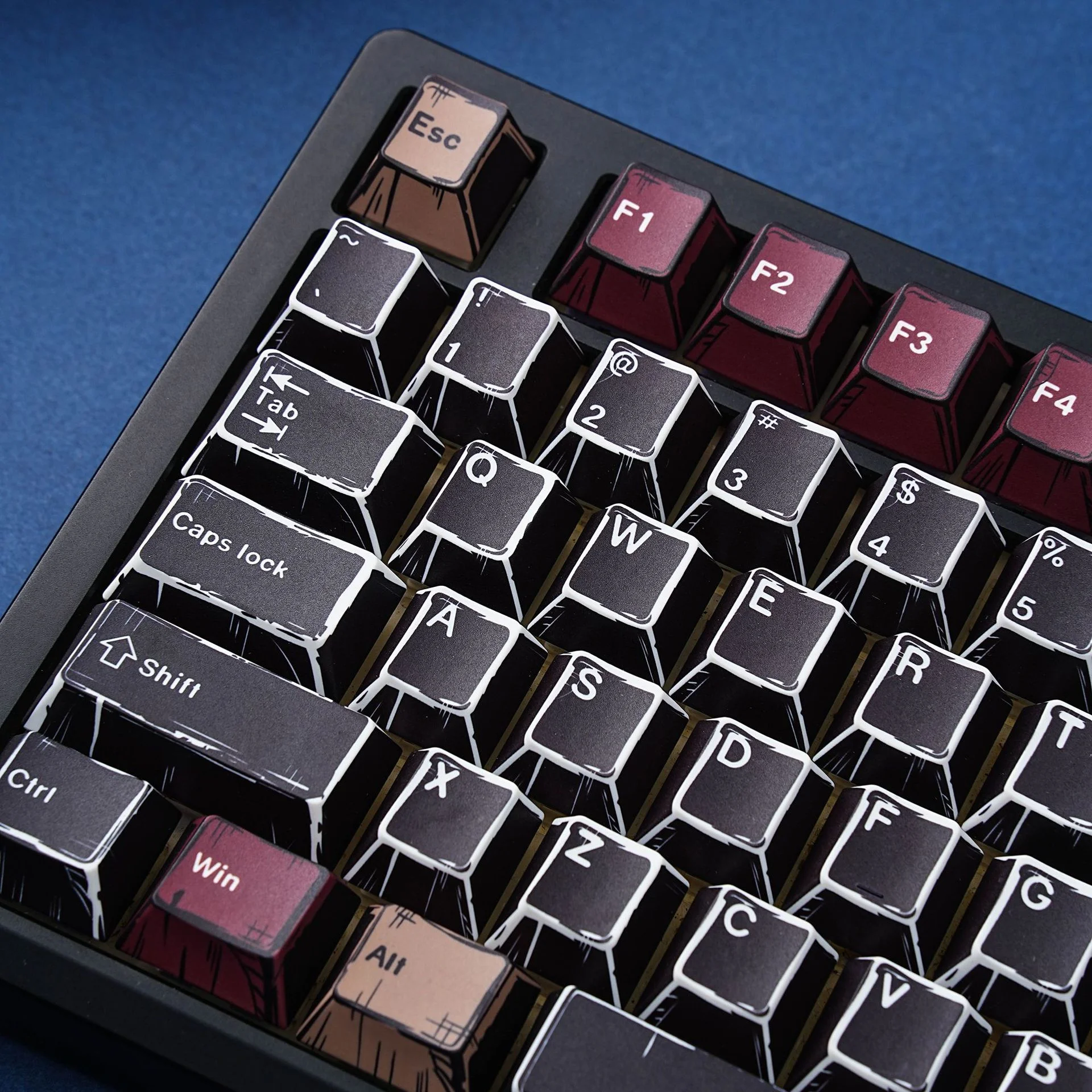 Spanish French Japanese Russian German Korean Abnt2 Cherry Profile PBT Mechanical Keyboard Keycaps Comic keycap ISO Enter 7U DIY