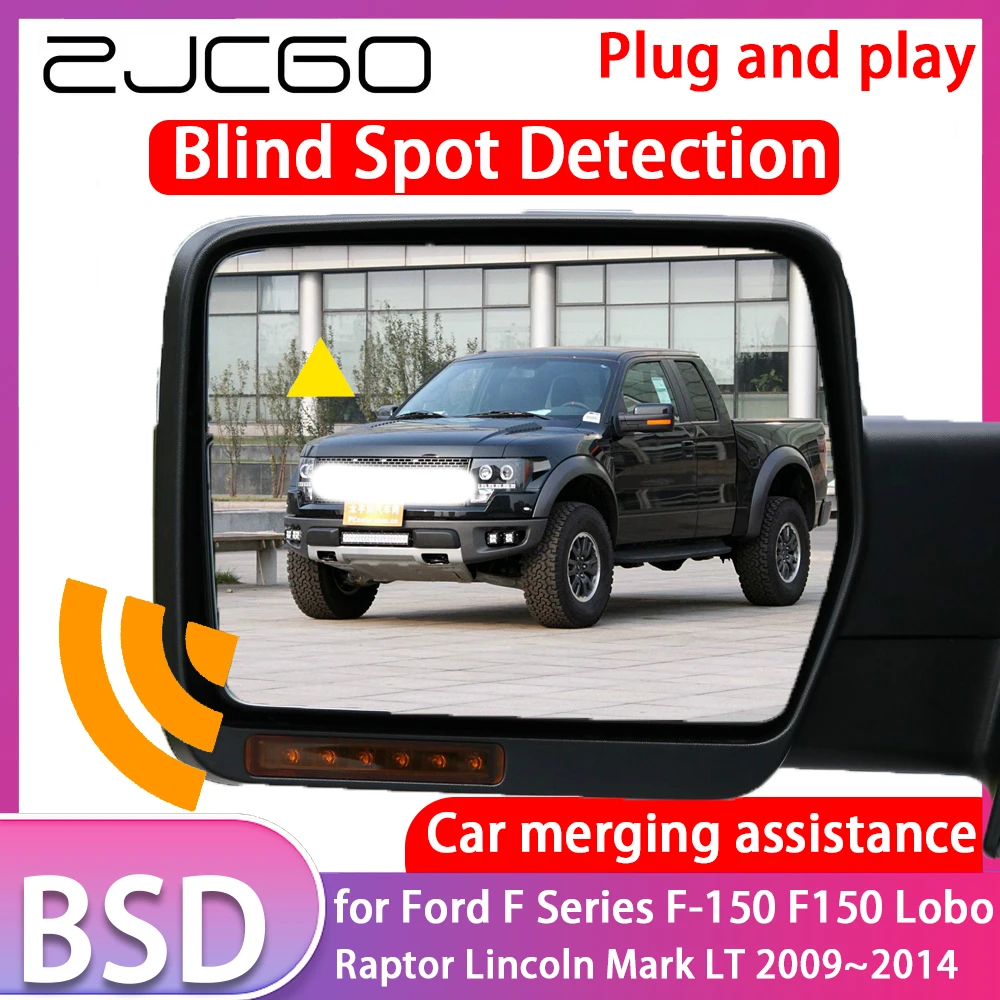 ZJCGO for Ford F Series F-150 F150 Lobo Raptor Lincoln Mark LT Blind Spot Detection Car BSD System Driving Warning Alert Mirror