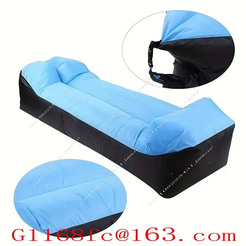 Outdoor Inflatable Sofa Folding Inflatable Recliner Portable Storage Air Bed with Pillow Recliner Lazy Bed Nap Chair Part