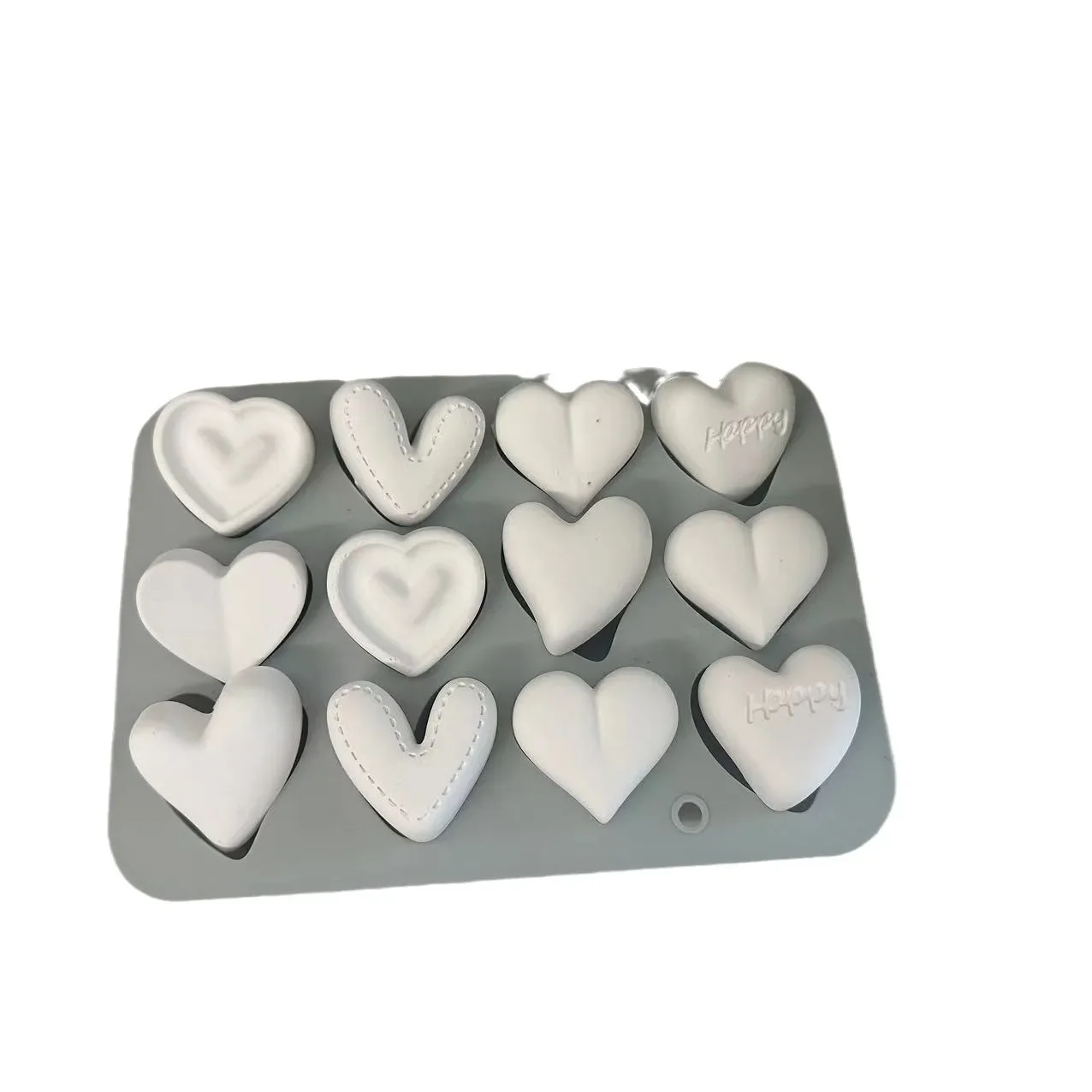 Valentine\'s Day Love Silicone Mold Heart Shape Cake Mould Plaster Wedding Home Decoration Molds