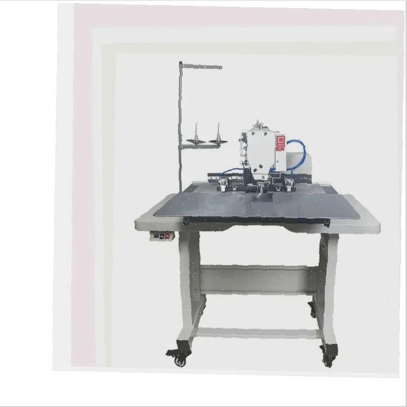 New numerical control programmable industrial flat bed lock sewing machine single high speed automatic cloth feeding