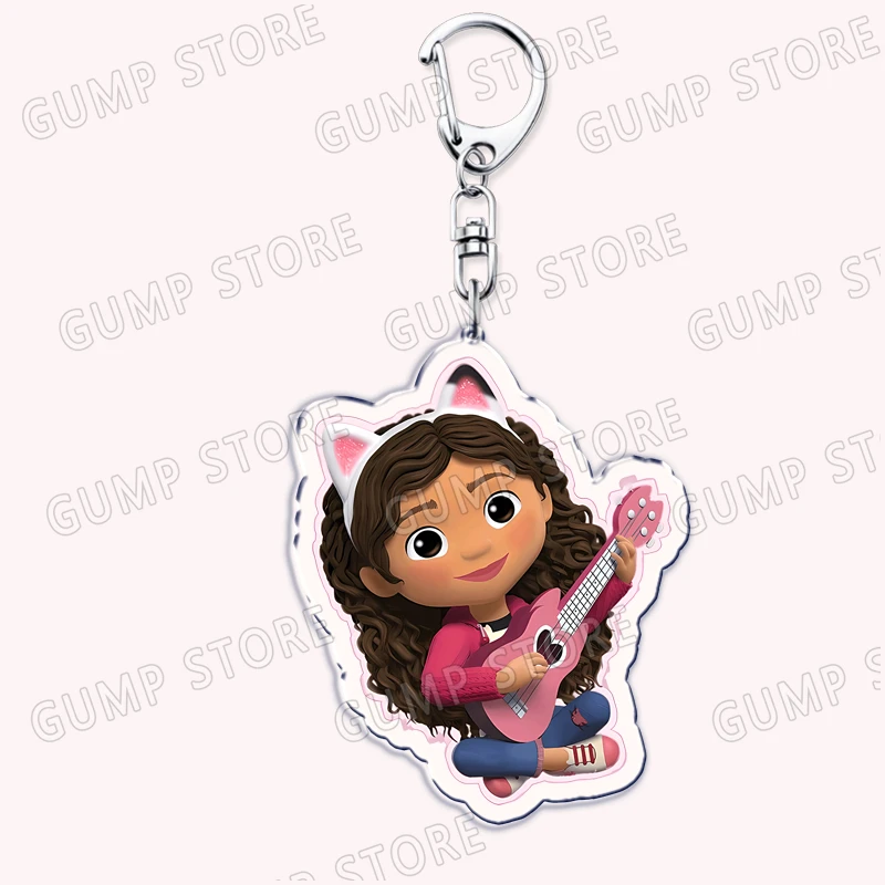 Cartoon Dolls Keychains for Accessories Bag Cakey Gabby Baby Box CatRat Pandy DJ Catnip MerCat Keyrings Jewelry Fans Gamer Gifts