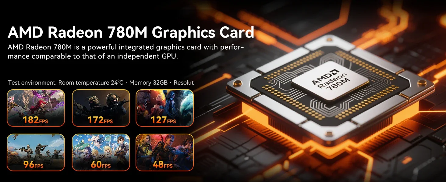 GMKtec K12 Mini PC AMD Ryzen 7 H 255 Dual DDR5 5600MT/s M.2 NVMe SSD PCIe4.0 WiFi6E BT5.2 Dual 2.5G LAN OCulink Computer