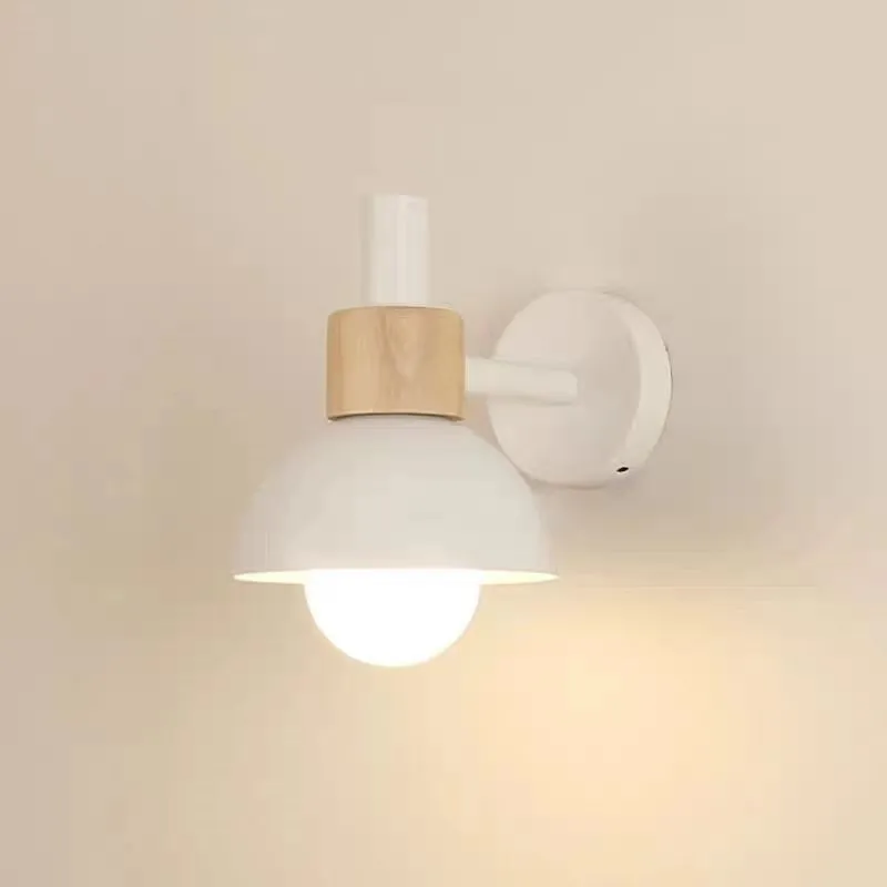 Bedroom Wall Lamp Modern Macaron Light for Living-room Background Wall Children's Room Corridor Balcony Sconces Pull Switch image 4