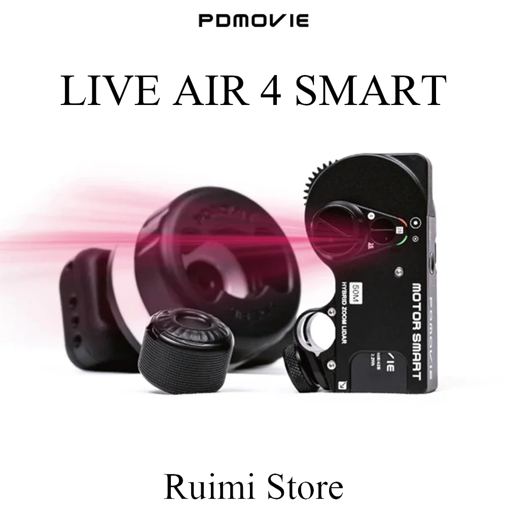 PDMOVIE LIVE AIR 4 SMART Follow Focus del Motor de enfoque LiDAR Par más fuerte Velocidad más rápida Duración de la batería más larga Autofocus