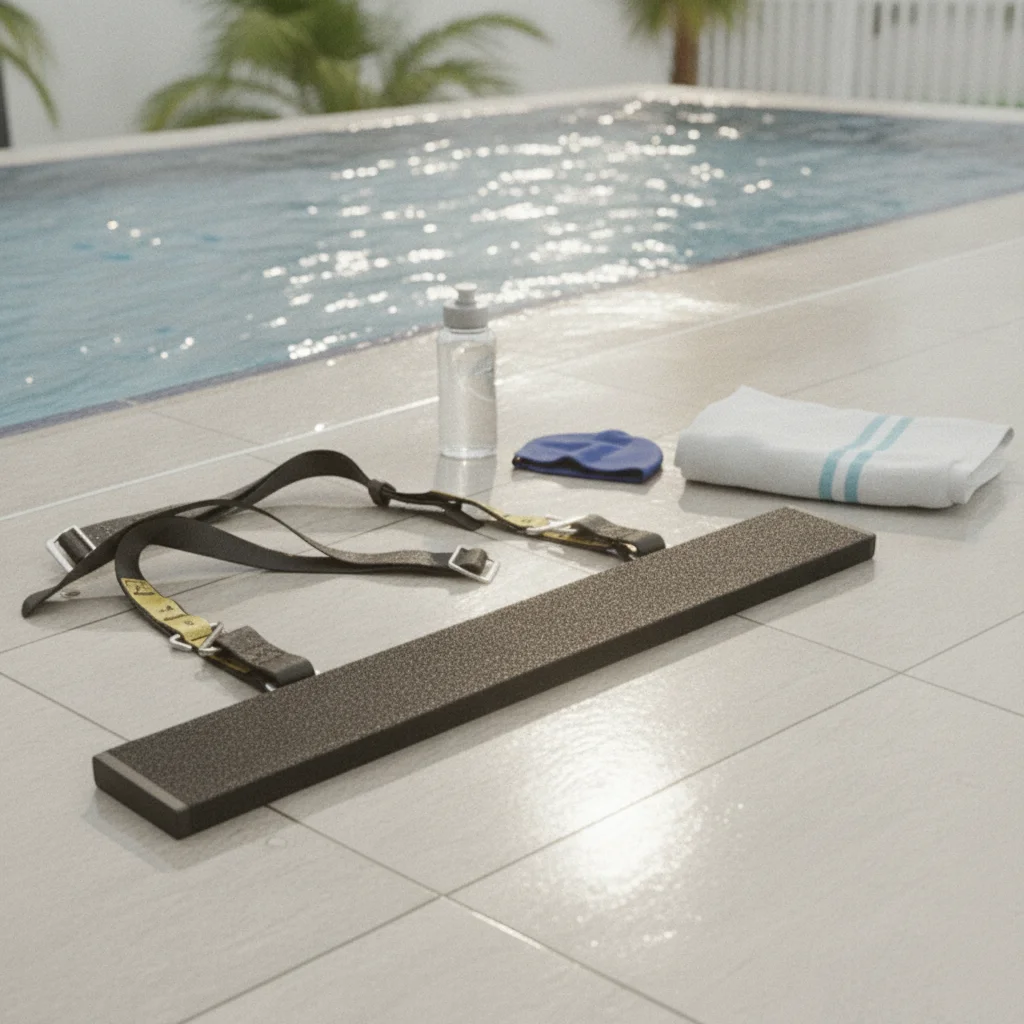 Backstroke Starting Aid Padded Starting Device with Adjustable Straps Gear Sleek for Swimmers, Swimming Pool