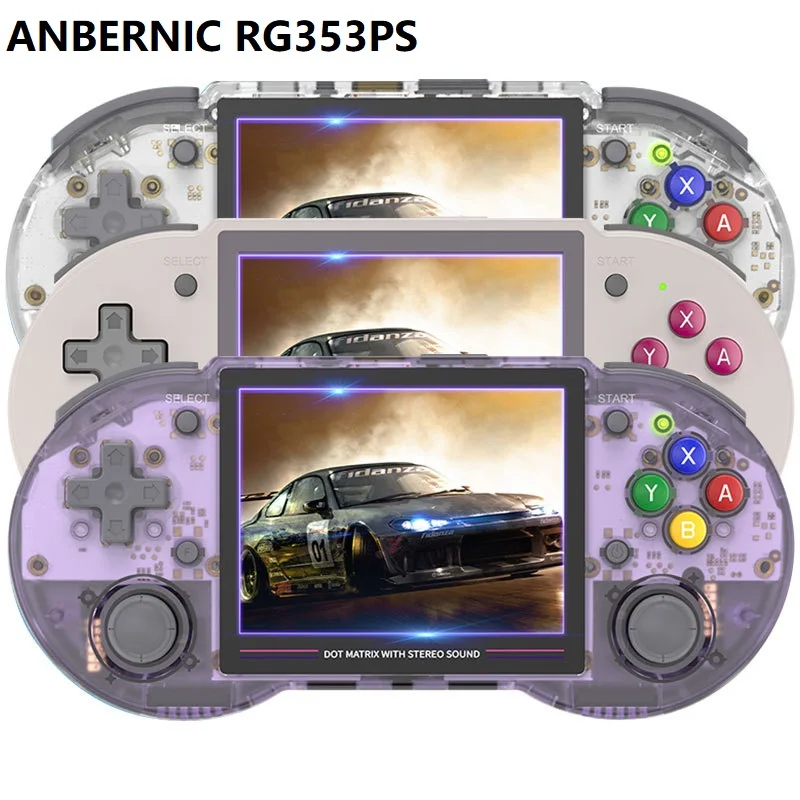 

ANBERNIC RG353PS Retro Game Console 4000+ Games PSP 3.5 INCH IPS WIFI/Bluetooth LINUX Dual Joystick Handheld Video Games Player