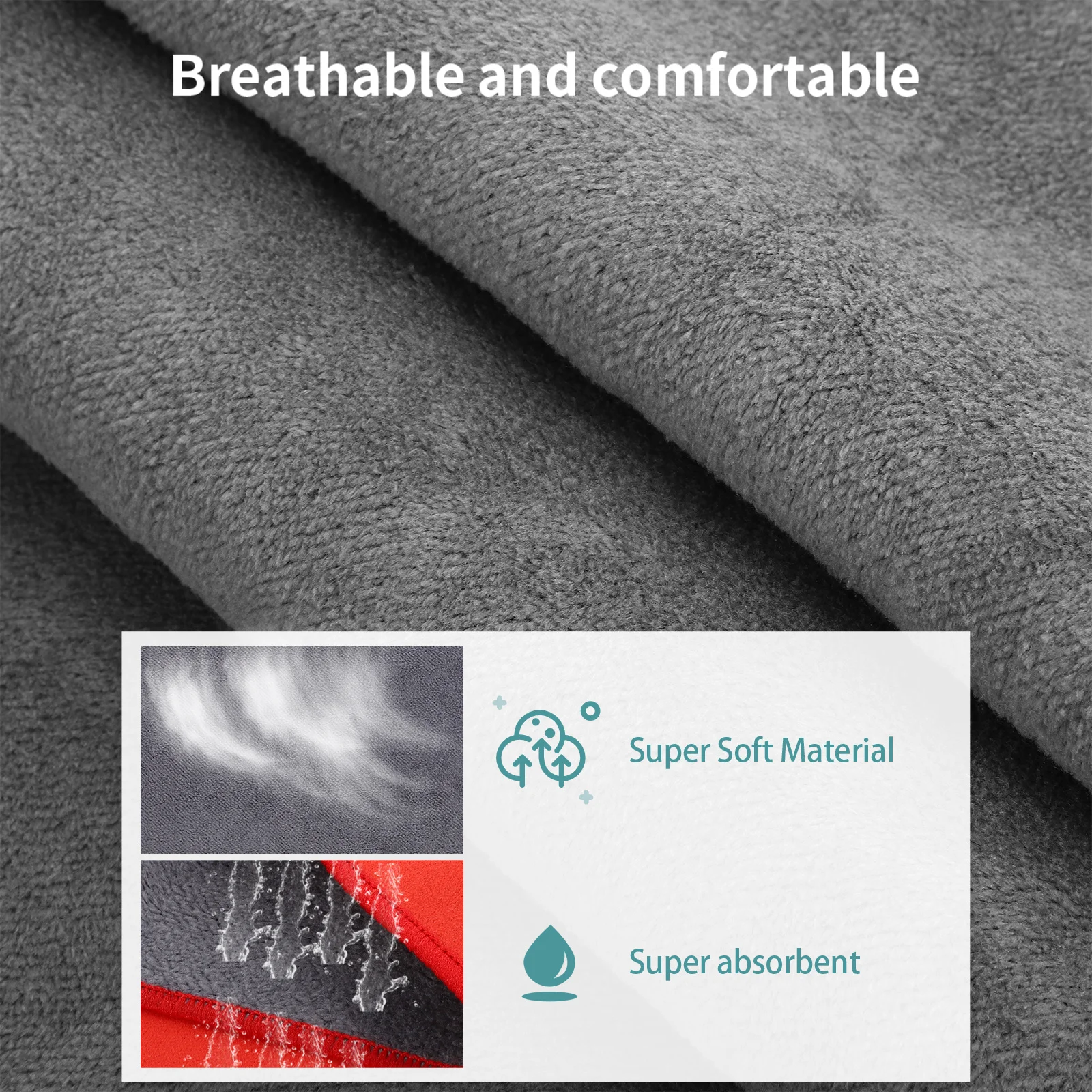 

2pcs Towel Super Absorbent Suede Reusable Wash Towel Large Size Double Sided Gentle On Car Paint Car Auto