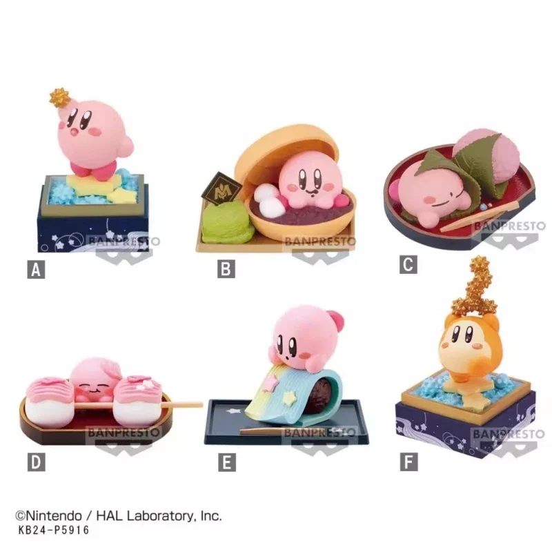 

Bandai Genuine 6Pcs Kirby Paldolce collection vol.2 Action Figure Toys For Kids Gift Collectible Model Ornaments