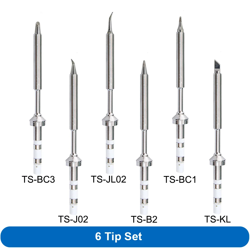 Pine64 TS101 Soldering Iron Tip TS-B2 BC2 Replacement Models for Pinecil Soldering Iron TS Series Combination Package