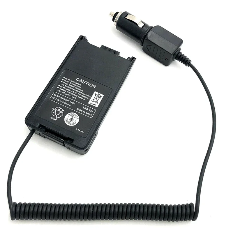 KNB-25A adapter do ładowarki samochodowej do baterii dla KENWOOD Walkie Talkie TK2140 TK3140 TK2160 TK3173 Radio