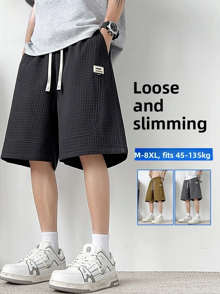 

Мужские шорты MoChao больших размеров: повседневные, винтажные, рабочие, свободного кроя, длиной до колена, универсальные, летние, модные, из полиэфирного волокна