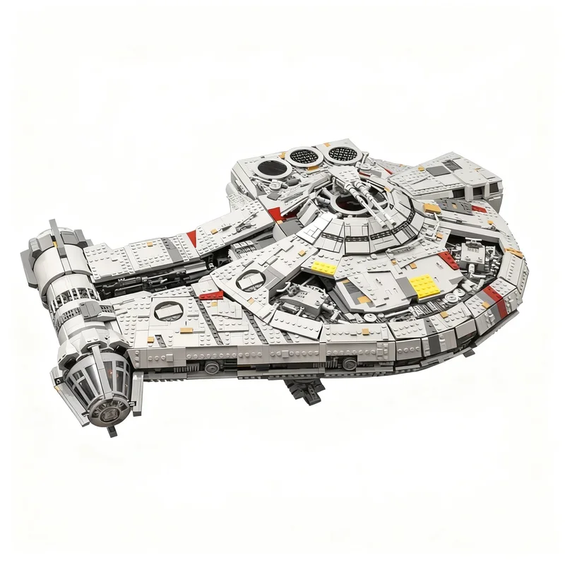 7163PCS MOC Space Battle Movie Outrider Fighter Model Custom Puzzle DIY Creative Ideas Toy Assembly Birthday Gift Spaceship