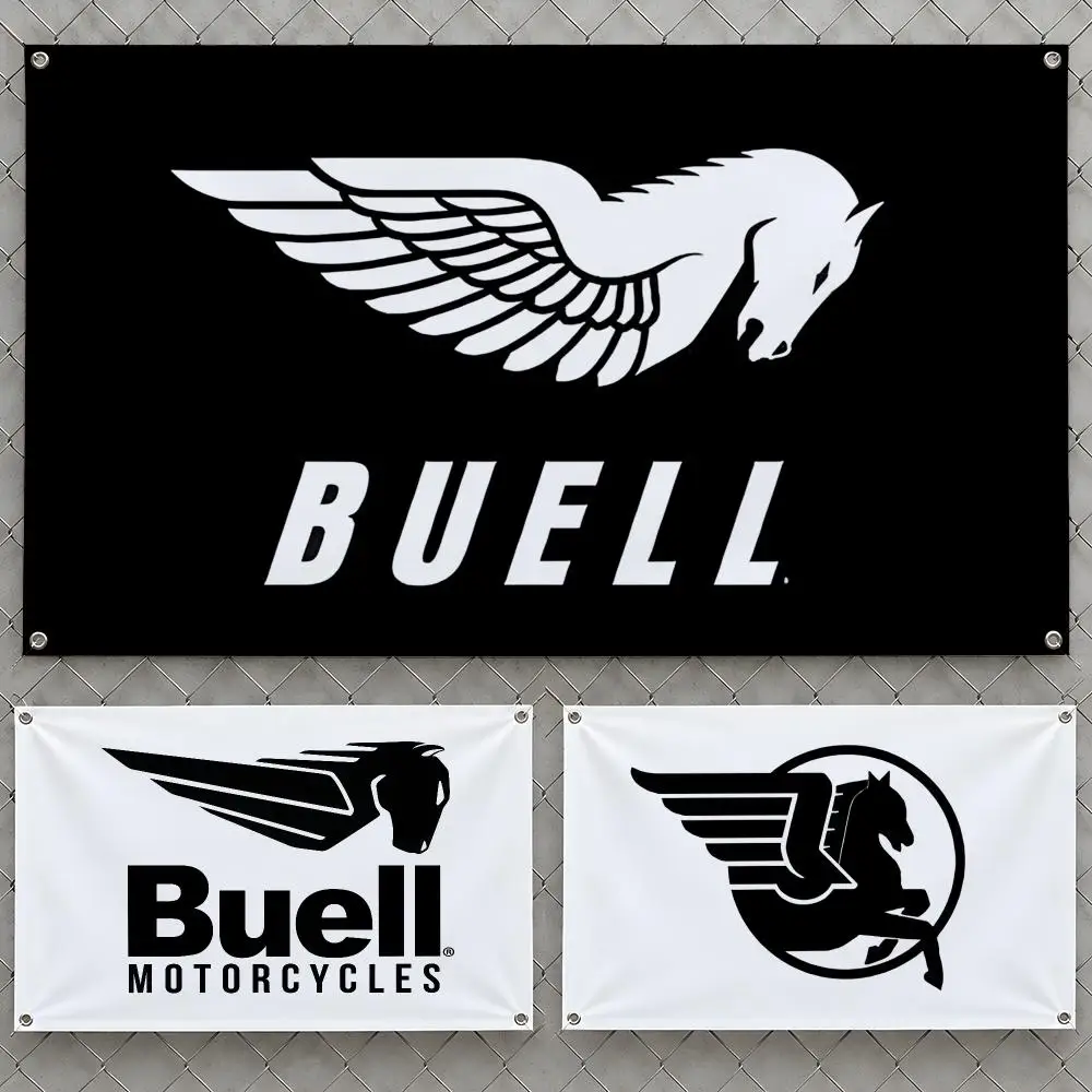 Brand Flags XB12 Wall Hanging Flag Banners For Motorcycles B-Buell Birthday Parties Outdoor Bedroom Firebolt Dorm Room Decor