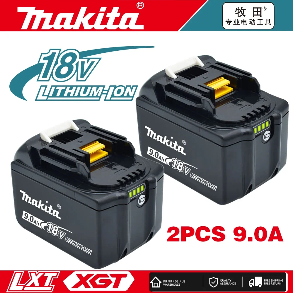 

NEW Makita 18V 9AH 9000mAh Battery Rechargeable Li-ion Lithium-ion Batteries Charger for BL1860B BL1850 BL1830 BL1815 LXT400