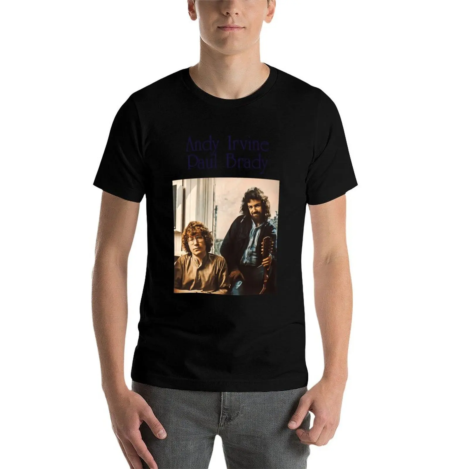 

andy irvine paul brady 1 T-Shirt t shirts for man graphic vintage man t shirt heavy cotton T-Shirt